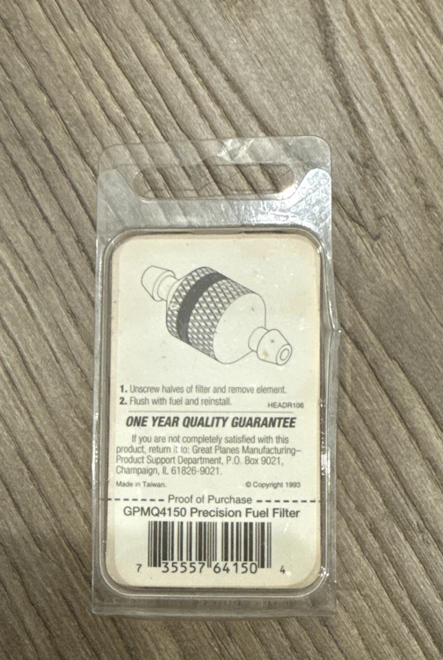 Great Planes Precision Fuel Filter GPMQ4150 - Image 2 of 2