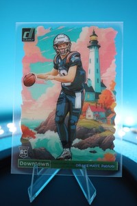 2024 Clearly Donruss RC Rookie 'DOWNTOWN!' 🔥Drake Maye - Patriots QB