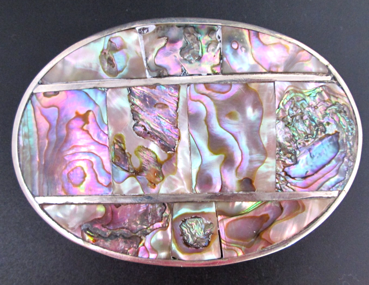 Vintage Abalone Western-style belt YOQUCOL Vintage American Western Cowboy Abalone Shell  main image 4