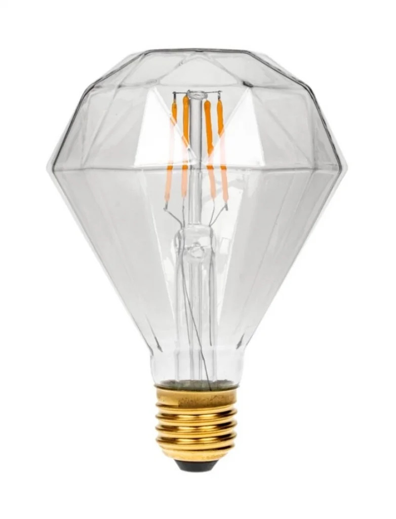 Light Bulb Clear 4w Diamond LED G95 Dimmable 1800K E27 360lm