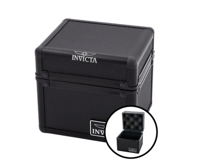 Invicta 1-Slot Aluminum Watch Box, Black (IPM545-BLK) New w/ Box