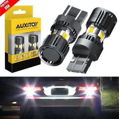 AUXITO 7443 7444NA LED Back Up Reverse Light Bulb Bright Pure White 4KP8 Series