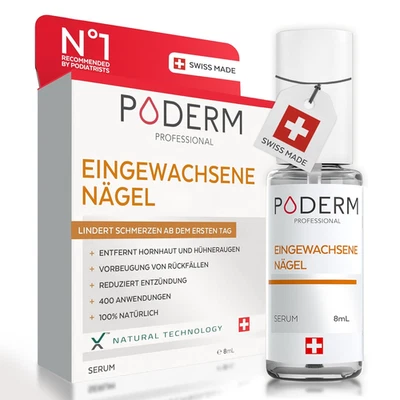 BESUCHE DEN PODERM-STORE PODERM - EINGEWACHSENE GEKRÜMMTE NÄGEL | Rein Pflanzliche Behandlung| Beruhigt,