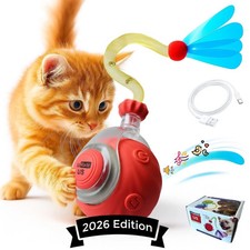 Automatic Rolling Ball for Cats Rechargeable Smart Interactive Toy, Durable