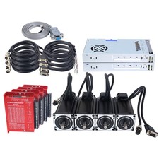 4 Axis Nema 23 Closed Loop Stepper Motor CNC Kit V2.0 3Nm w/Drive Power Supply