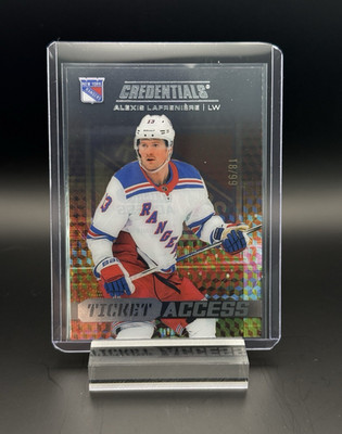 Upper Deck Credentials Ticket Access Acetate Alexis Lafrenière 18/99 TA-LA