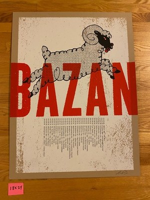 Aesthetic Apparatus -Bazan Signed 18x24 Gig Poster Type Fonts Graphic Design Art
