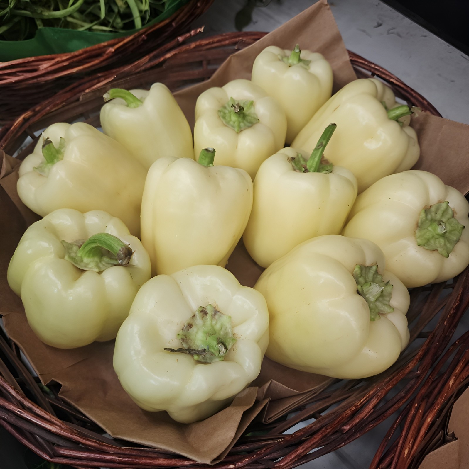 100 Heirloom White Cloud Bell Pepper Seeds - Giant Extra Sweet White Bell Pepper