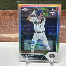 2023 Topps Pro Debut Sean McLain Chrome Refractor Auto 20/99 SP #PDC-42 Dodgers