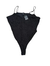 Forever 21 Lace Bodysuit Plus Size 3X Teddy Nightclub Whimsigoth Black Lingerie