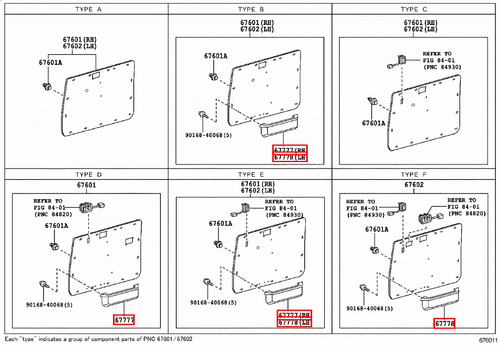 Genuine LandCruiser 78 76 Series VDJ HZJ Front RH LH Door Trim Map Pocket Grey - Picture 6 of 10