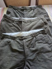 3 Pairs Mens Breeks 2 prs 44 W, L18 inches 1 pr 46 inch W 100% Cotton Green