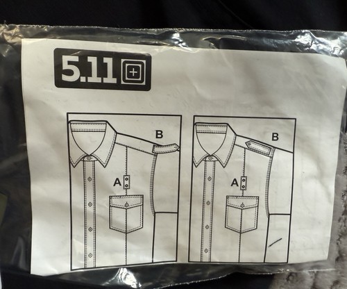 Men’s 5.11 Tactical SS Button Up Shirt Size Large Midnight Navy Style 71381 NEW - Picture 5 of 13