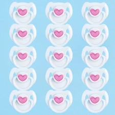 15pc Magnetic Pacifiers for Reborn Baby Dolls Kit DIY Supply Babies Accessories