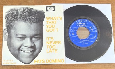FATS DOMINO ''What's That You Got ?'' NL Mercury 1960s R&B Rock 'n' Roll 7'' PS 45