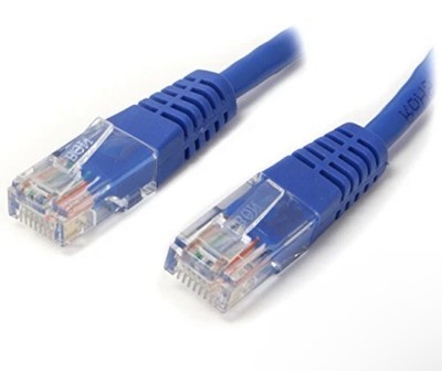 Startech 10ft Blue Molded Cat5e Utp Patch Cable - 1 X Rj-45 Male Network