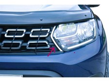 Kühlergrill Leisten Scheinwerfer für Dacia Duster II Edelstahl 2018-2024 2 tlg