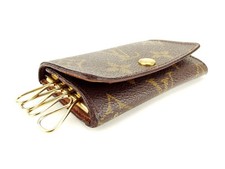 LOUIS VUITTON Key holder Brown beige gold Women M62631 Authentic secondhand