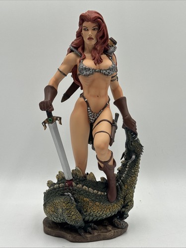 RED SONJA 1:6 Cold Cast PorcelainStatue - Hard Hero Seth Vandable LE 1076/5000