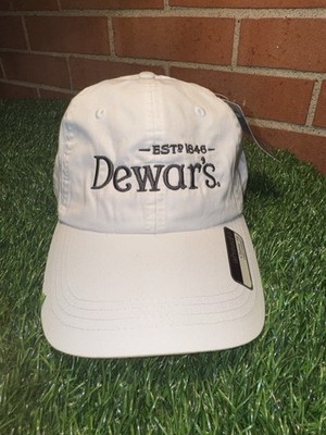 New Dewar's Embroidered Logo Adjustable Baseball Cap With Tags