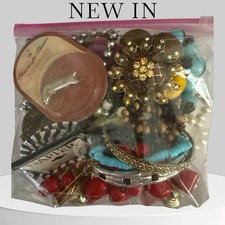 Jewelry Lot-Craft Harvest Junk Wear Repair-Grab Bag-Weighs 1 lb 10 oz- 75