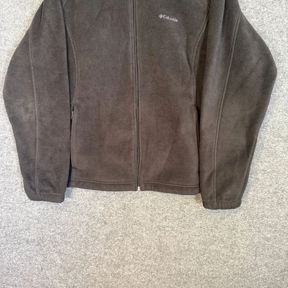 Columbia Suéter Mujer 3X XXXL Negro Polar Cremallera Completa Talla Grande Sudadera Foto 2 de 4