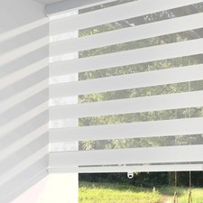 Store enrouleur sans fil transparent blanc pour SEMI étanche pour espaces comme