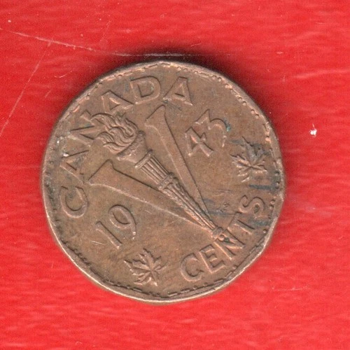 1943 Canada 5 Cents — photo from another recent sale