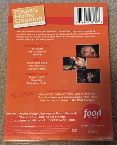 NEW Paula Dean DVD Set Paula's Home Cooking Sure To Please Sealed 3-Disc Set - Foto 2 di 10