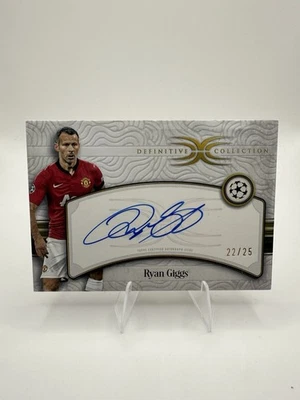 2024/25 Topps Definitive Ryan Giggs On Card Autograph Card 22/25 Man Utd Legend - Image 1 of 2
