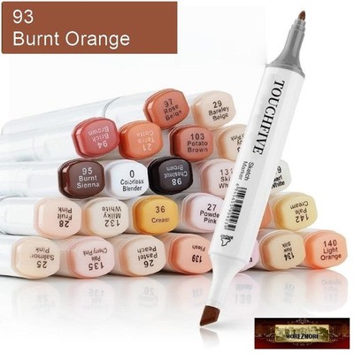 Morezmore M17093 TouchFive 93 Burnt Orange Twin Tip Alcohol-Based Art Marker
