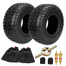  145/70-6 145 70x6 Tires with Inner Tube Straight Valve for 196CC 212CC 