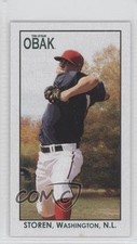 2010 TRISTAR Obak T-212 Mini Auto Green 9/10 Drew Storen #MA-11 Auto 2u6