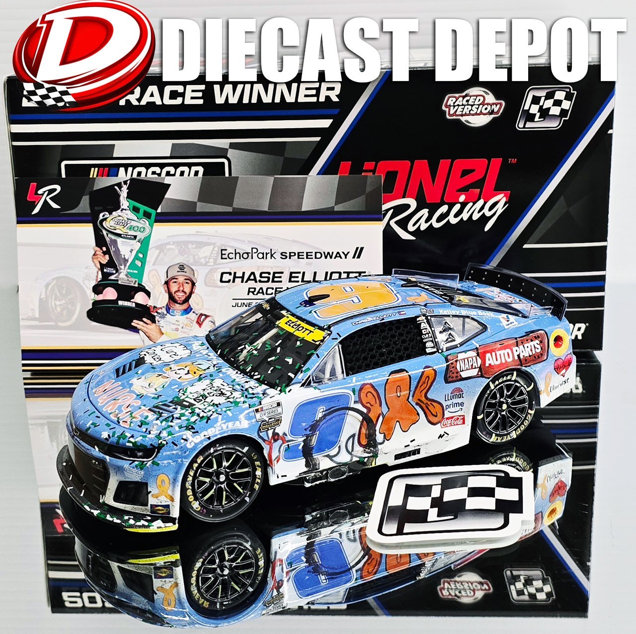 CHASE ELLIOTT 2025 ATLANTA WIN CHILDREN'S HEALTHCARE OF ATLANTA RACED  1/24 ARC
