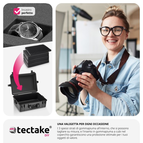 Valigetta macchina fotografica valigia imbottita videocamera bauletto accessori - Foto 7 di 12