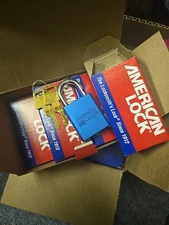 AMERICAN LOCK BLUE Lockout Padlock Aluminum Boron Alloy  A1105BLU (6 Pack)