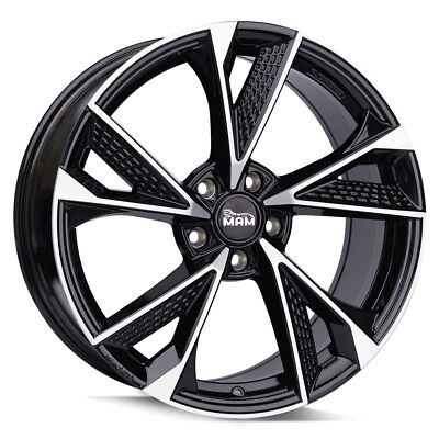 19'' Alufelgen MAM RS6 5/112 ET45 Black Polish für Audi TT Cabrio ab 2015 8S Neu