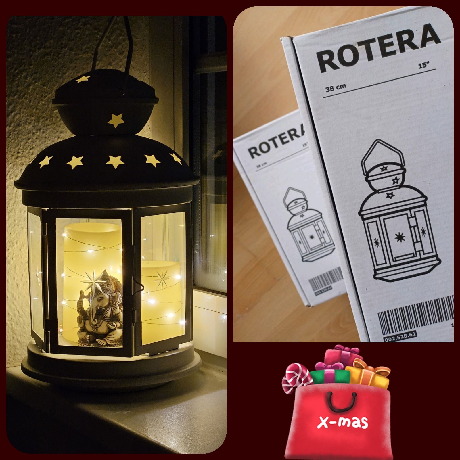 Ikea Laterne NEUOVP Rotera XXL 38CM Windlicht