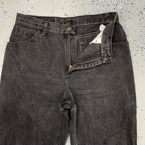 Vintage 80s Gitano Black Denim Mom Jeans High Rise Tapered Leg 12 Petite 31"x29" - Picture 3 of 12
