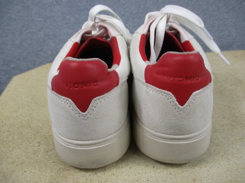 Vionic Kimmie Court Shoes Leather Women 9.5 Sneaker White Red - Image 4 of 4
