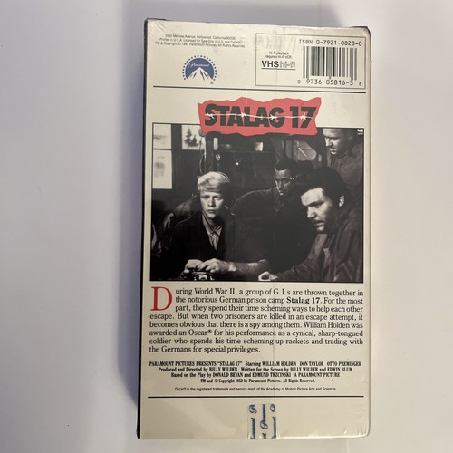 Stalag 17 Paramount Pictures VHS Movie Sealed New Watermarks - Picture 4 of 8