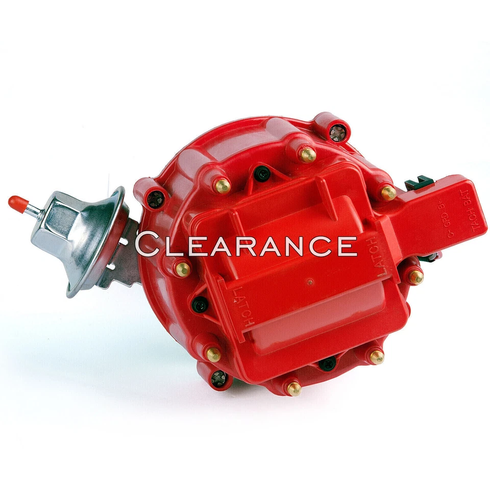 Red Cap Distributor w/ 65K Coil SBF Ford Small Block 260 289 302 HEI Ignition - Image 4 of 4