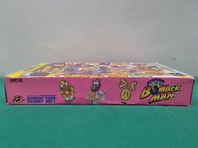 SNES -- SUPER BOMBERMAN -- Boxed. Super famicom. Japan game. Works fully!!  13376