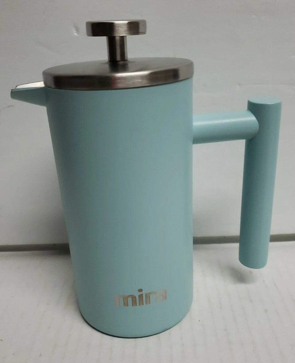 MIRA 12oz Stainless Steel French Press Coffee Maker Double Walled Insulated EUC!