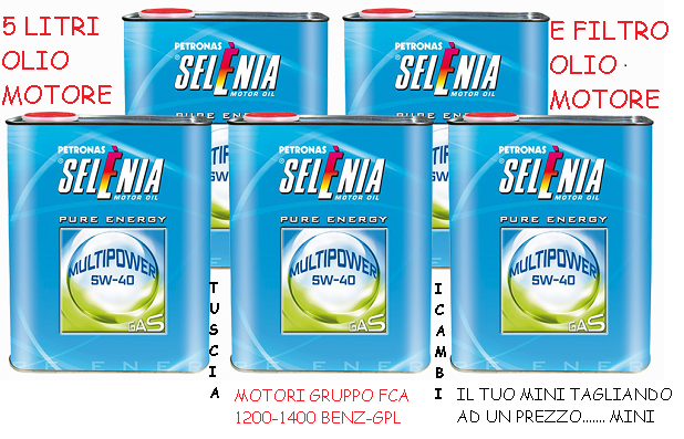 Kit 5 Lt OLIO MOTORE SELENIA MULTIPOWER P ENERGY 5W40 - Foto 9