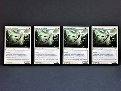 4 x MTG - Angelic Overseer - Innistrad - Mythic - englisch - boosterfrisch