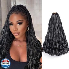 Vitorish French Curl Braiding Hair 16 Inch 75g/Pack Crochet Hair for Black Wo