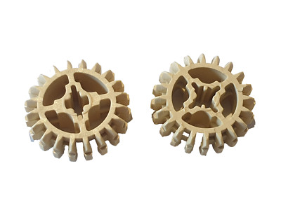 2 x Lego Technic Zahnrad 20 Zähne #32269 Tan