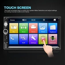 2 Din 7 Inch Car Stereo Touch Screen Multimedia MP5 Radio +camera