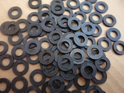 #ad #ad FLAT BLACK NYLON Plastic WASHER Form A M2 M2.5 M3 M3.5M4 M5M6 M8 M10 GBP 5.59